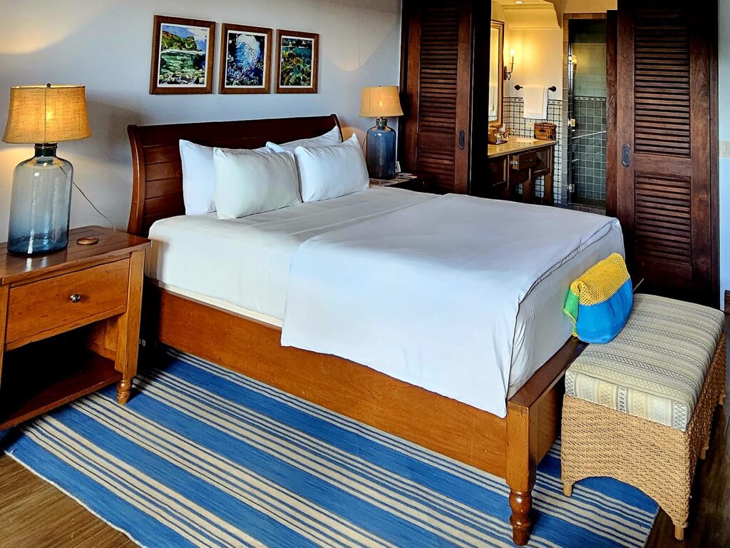 Pokój luksusowego hotelu Rancho Santana.