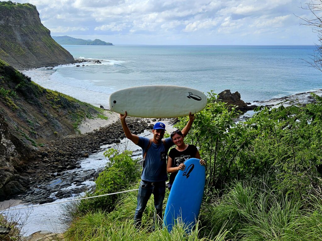 Sandboarding na Rancho Santana.