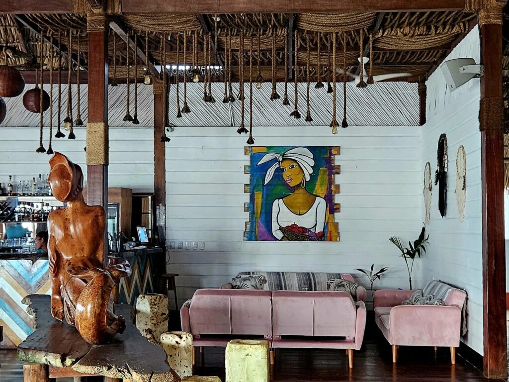 Lobby hotelu Yemaya Reefs na Little Corn Island.